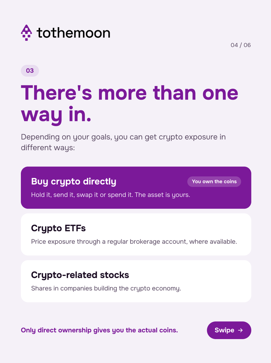 2themoon_global's tweet photo. Before your first crypto buy, check: risk, platform, options, security ๐
Start small. Stay secure.
Not financial advice.
#tothemoon #crypto #cryptoforbeginners #cryptotips https://t.co/PJnL4pEF88