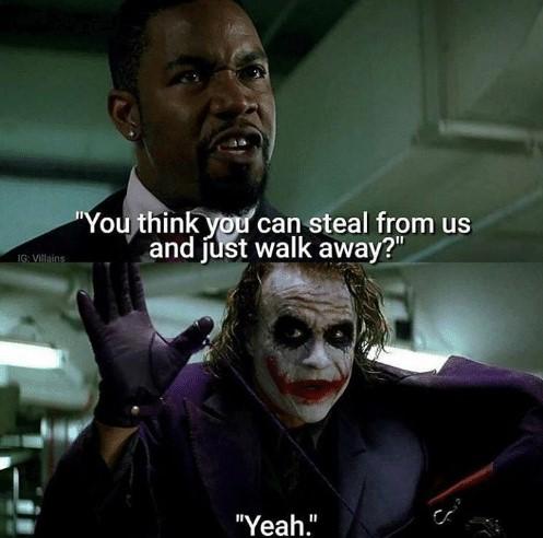 empatheticcain's tweet photo. ((Kind of sad they all misunderstand Ledger's performance as well because he was still that guy, he just had edgier makeup on. https://t.co/eGfzVxVgWX