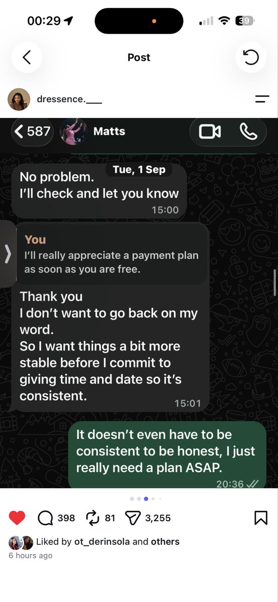 MS_sauce's tweet photo. 🚨 URGENT — PLEASE SHARE 🚨

It has now been 5 months since this above person has had borrowed ₦54 million (over £30,000) from sister, @dressence.___. See rest in comment session https://t.co/qsQNYBiKR7
