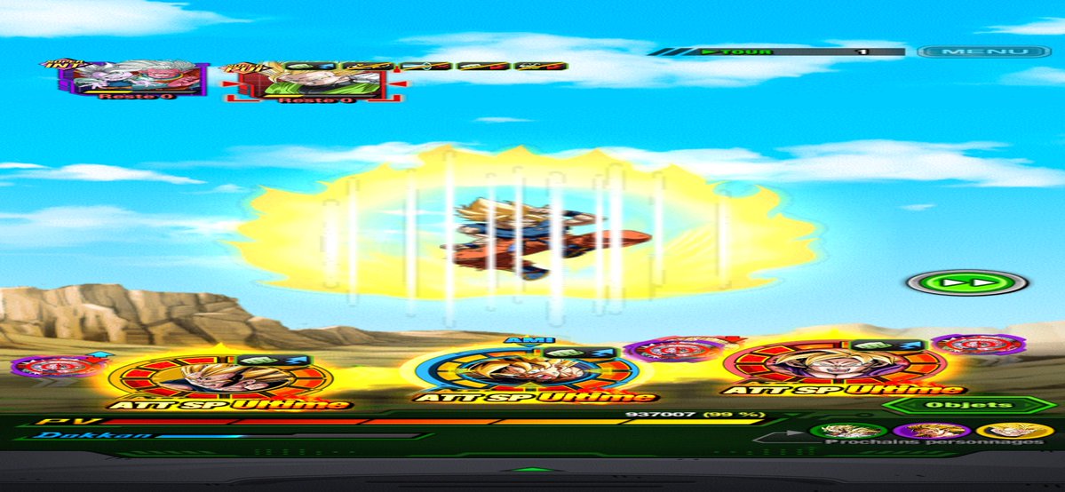 mec85alex's tweet photo. Super bug de Dokkan, le jeu disponible en paysage 😂 https://t.co/1nKx42Xf7y