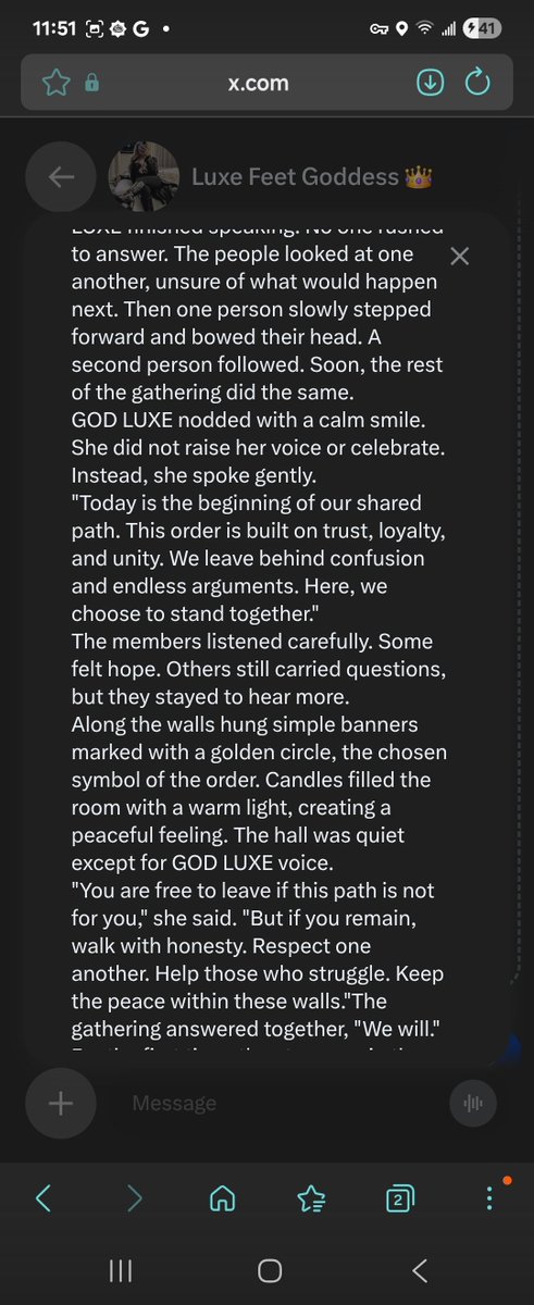 DevotedtoGODLUX's tweet photo. Today is HOLY FRIDAY and the 1st chapter of LUXEISM is released @GoddessLuxe_nr1 owns us all https://t.co/VVYlm5Ck8v