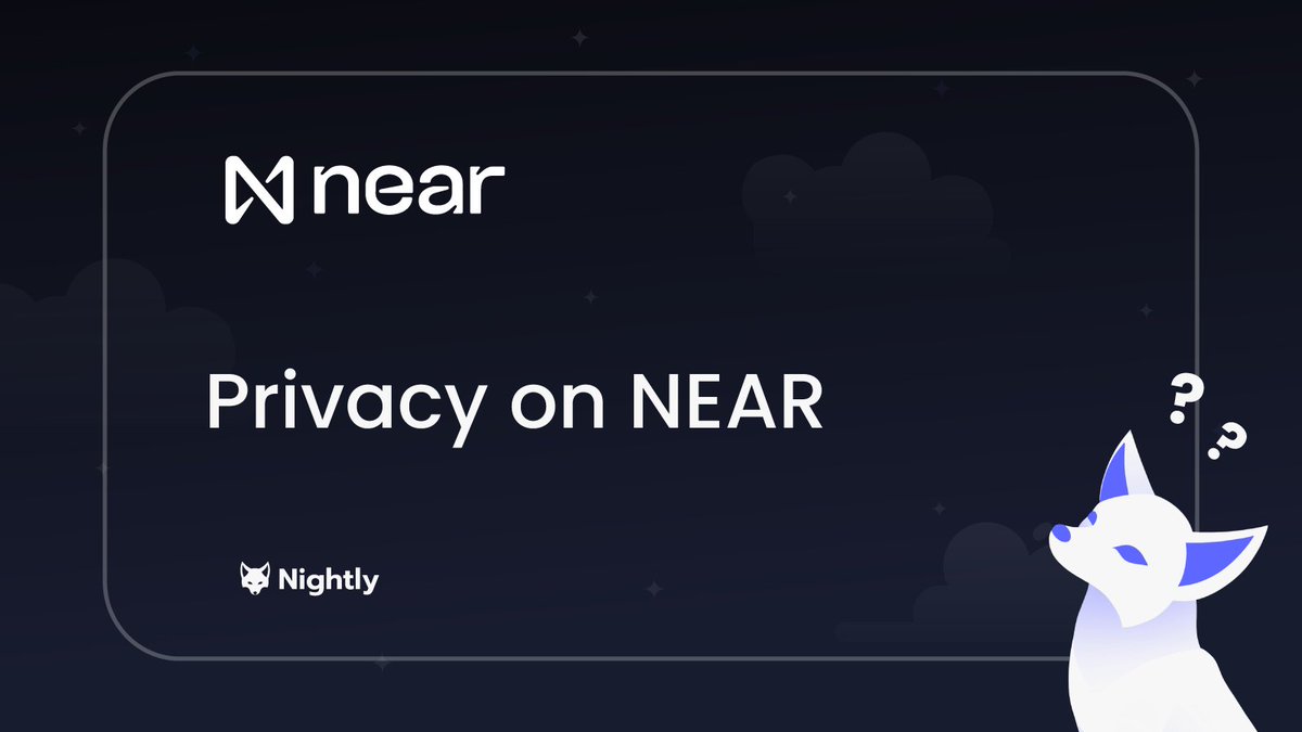 Nightly_app's tweet photo. Not every move needs an audience 🤫

With @NEARProtocol Confidential Swaps, cross-chain transactions across 35+ chains stay private.  

Built for a more private multi-chain experience. https://t.co/u8o0vRXnlv