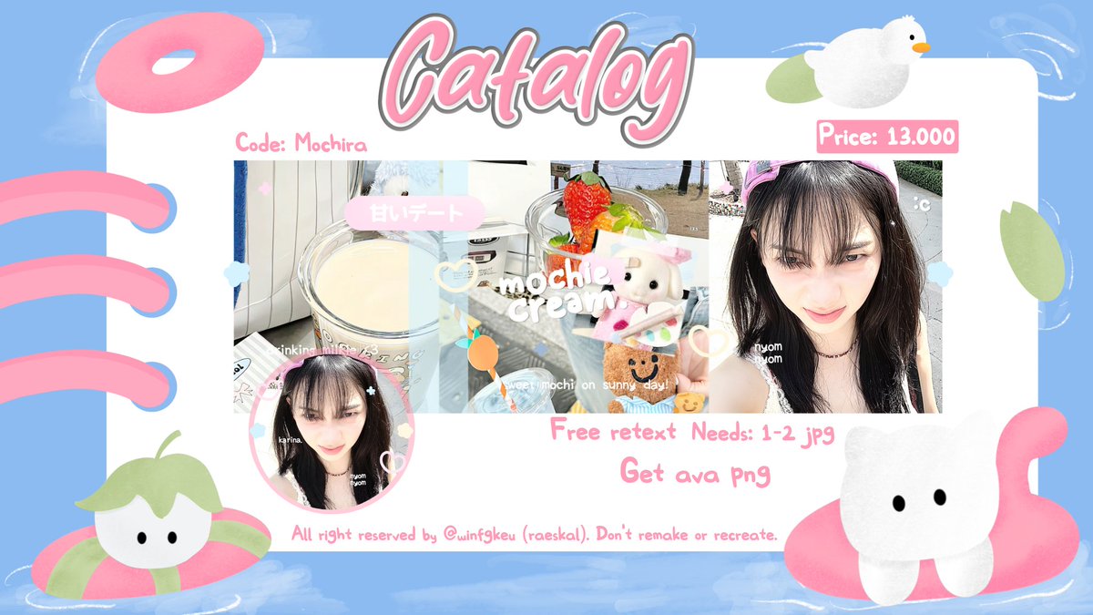 winfgkeu's tweet photo. rt's will be appreciated, maaci! ♡ 

kenalan yuk sama katalog layout baruku ini. layout karina renjun nya ufs ia dan aku juga open titip layout special price katalog baru ini jadi 8.000 untuk single dan halu, untuk couple 12.000 aja :3 

#zonauang #zonajajan https://t.co/Ku1nQBbTTe