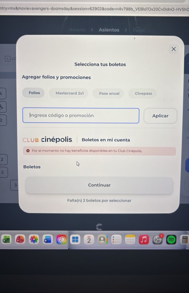 lalocbmx's tweet photo. @Cinepolis  por qué no me sale la selección de voletooossssssssss https://t.co/jXhWg02nwX