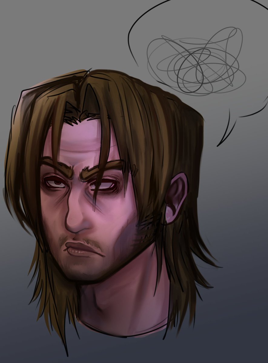kathrineblau's tweet photo. face rendering practice on jimmy... 
#mouthwashing https://t.co/Gdtg5GzQTG
