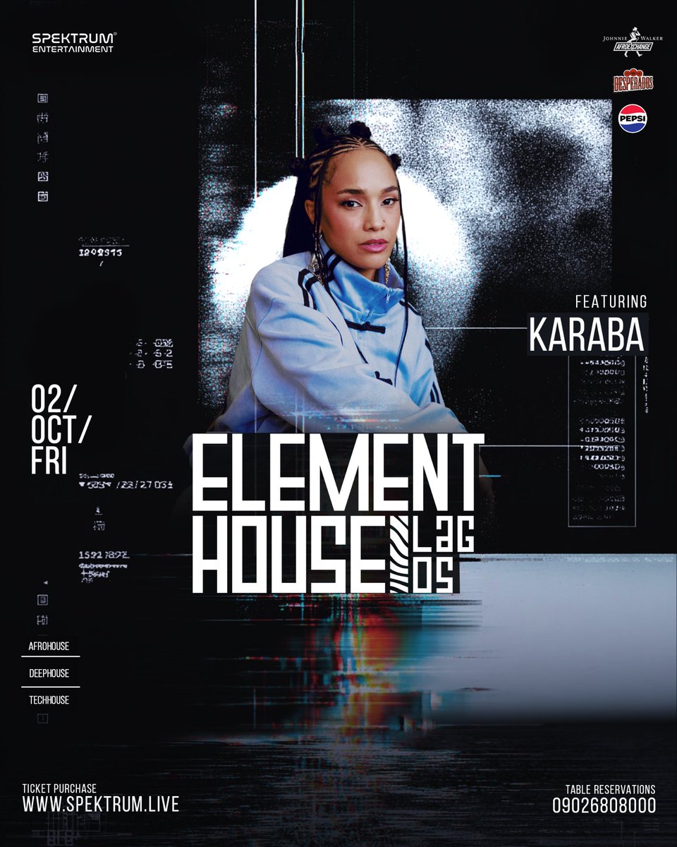 spektrumng's tweet photo. Tonight, the music speaks.
The room moves.
The lights go down.
And four artists take us somewhere only the dancefloor knows.
Emmanuel Jal. Karaba. @iamtosa. @234revibe .
See you tonight.
π Queens Park
π 11pm
ποΈ https://t.co/LmkDLikk5r
#ElementHouse
#HouseMusic
#AfroHouse
#DeepHouse
#TechHouse