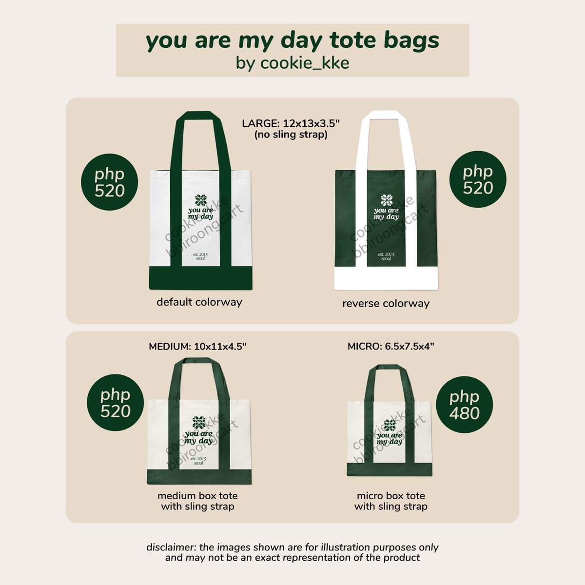 bbiroongcart's tweet photo. kyh + you are my day collection by @cookie_kke 🍀

doo: 11/08, 10:59pm pht
dop: 11/08 (50% dp/full), 2-3 weeks before arrival of items (balance)

🛒 https://t.co/JYjXKL0fFP

🌎 international g.o → dm
wts lfb ph day6 myday fanmade canvas tote bags embroidered baseball caps https://t.co/X5X4yzVUGF
