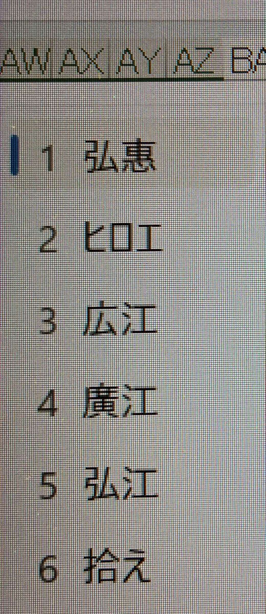 4552184sonora's tweet photo. うちのパソコン、「ひろえ」って打ったら第一候補にこの漢字出てくるの何なん？「弘恵」の方が一般的やと思うの私だけ？ https://t.co/LI2NAF399b