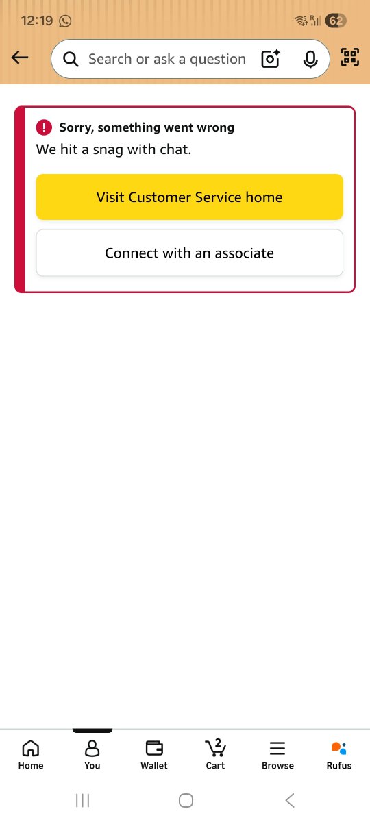 wastingtimeatX's tweet photo. @AmazonHelp What exactly is supposed to resolve this? The chat link doesn’t give me a direct chat option, and the callback throws an error. I’ve gone through this multiple times already. Please investigate properly—let’s not waste another weekend on this. I have better things to do. https://t.co/sK88CaJ8oX