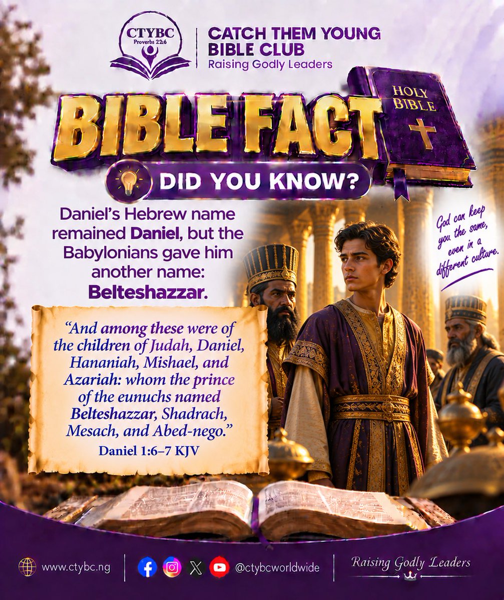 ctybcworldwide's tweet photo. 📖 Did You Know?
#BibleFacts https://t.co/AiTqvdwmHd