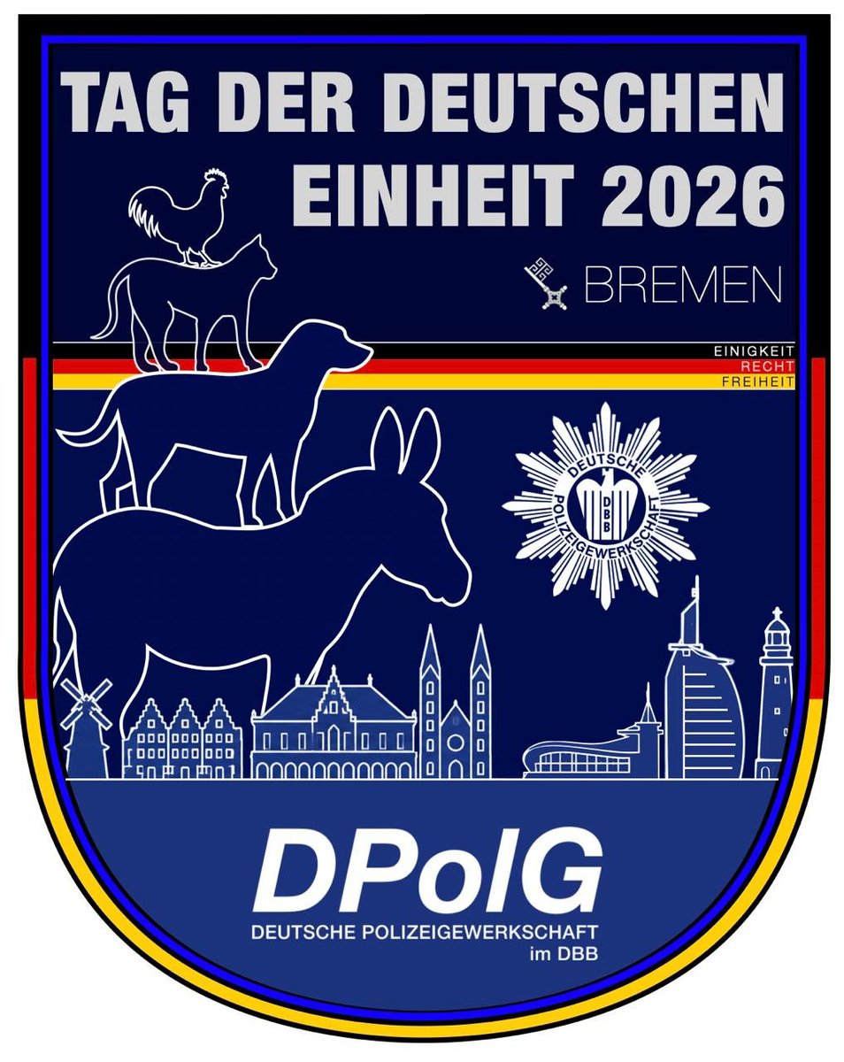 DPolGBund's tweet photo. Die #DPolG Einsatzbetreuung zum @tde_bremen_26 läuft an: Zahlreiche Kolleginnen und Kollegen aus dem ganzen Bundesgebiet freuen sich über Unterstützung, Gespräche und hoffentlich wenig Störungen, aber viel gute Laune! #TagDerDeutschenEinheit https://t.co/AhYFmD65TQ