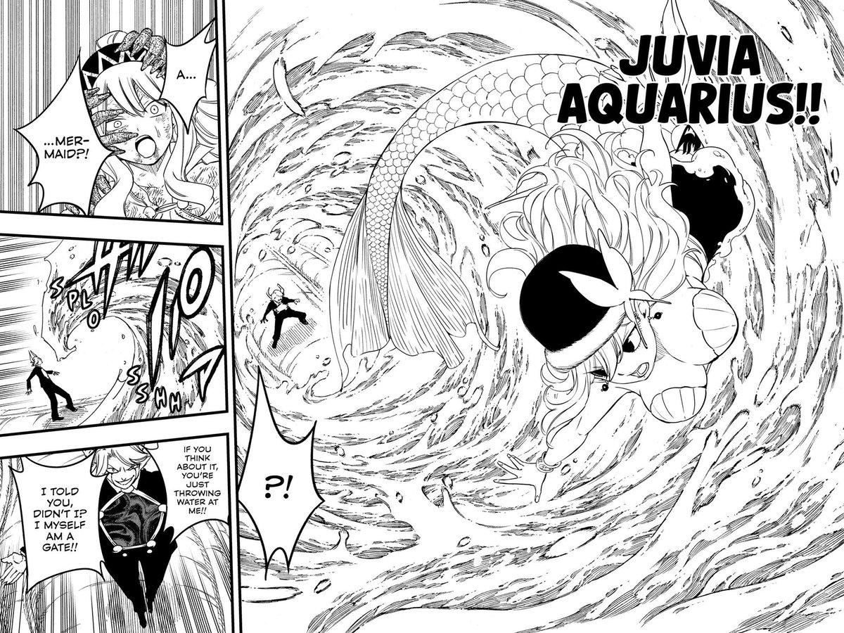 bbygirljuvi's tweet photo. Also i take this as an answer to YEARSSS old discourse about Juvia and Aquarius. Ofc embodiment of water can do everything a summoned being can bye https://t.co/5mcM6iU4LN