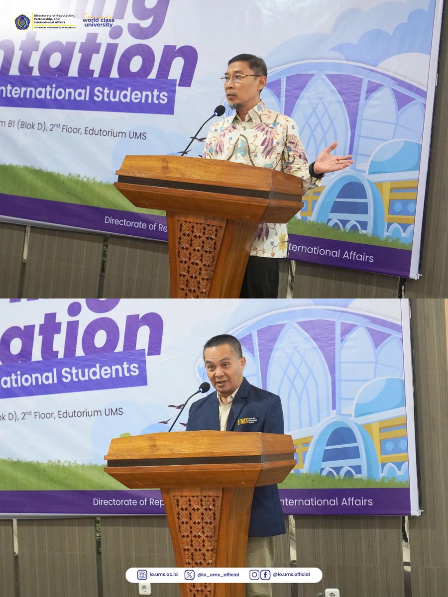 io_ums_official's tweet photo. UMS welcomed 30 new international students from 15 countries in the second wave of the International Student Welcoming &amp; Orientation 2026, held on September 24, 2026.

#UMS #InternationalStudents #UMSInternational #GlobalCampus #StudyInIndonesia https://t.co/IqHjHnUpcl