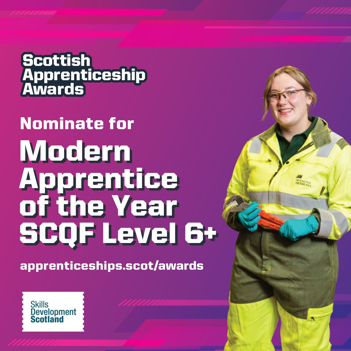apprentice_scot's tweet photo. With a week to go until nominations close for this year's Scottish Apprenticeship Awards, now is the time to nominate! In the category Modern Apprentice at SCQF Level 6+, we want to hear about apprentices who have made a difference to your organisation. 

https://t.co/Epl5rRP7A3 https://t.co/UonFjzMS0R