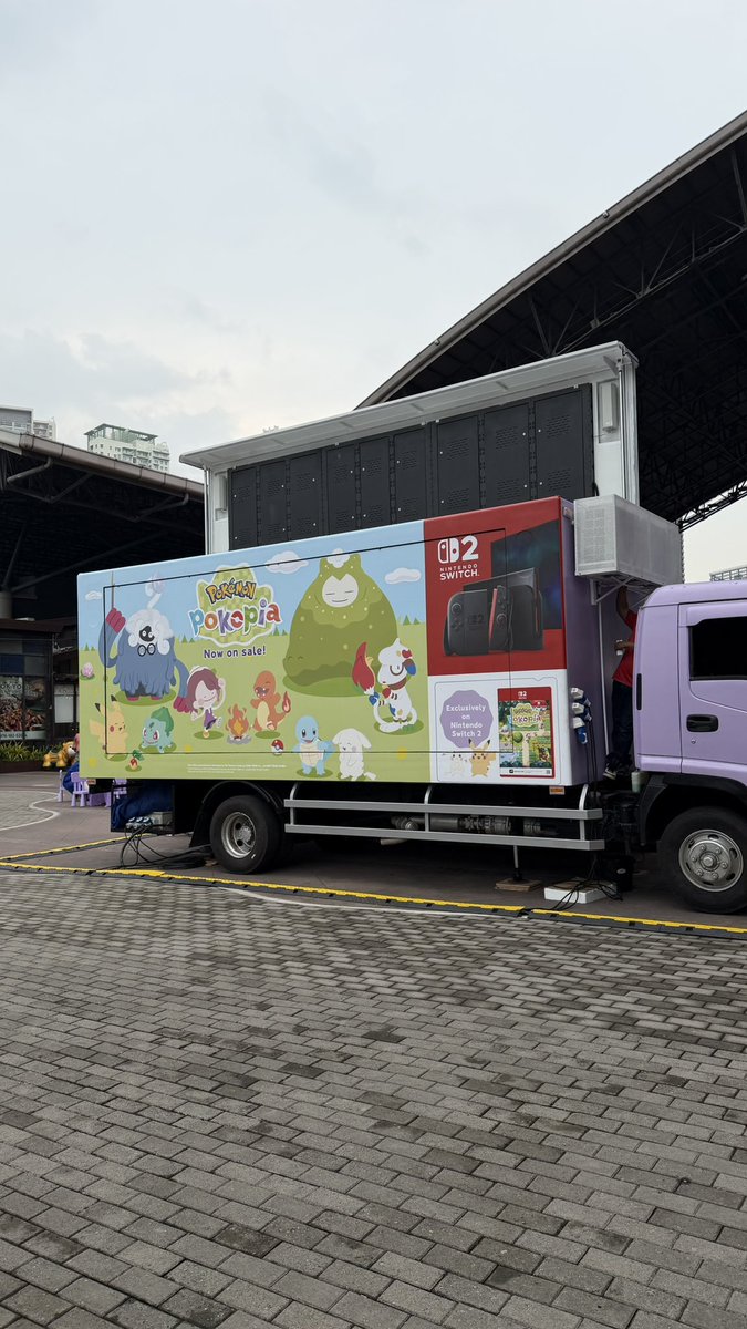 tytosandronikos's tweet photo. there's a pokopia promo truck near my workplace so lemme just snap some few photos lol https://t.co/douF7YJVkU