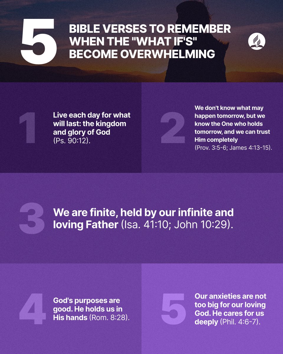 adventistchurch's tweet photo. When things seem good, circumstances can change in an instant. Nevertheless, God is forever constant and good. He holds us in the palm of His hands.

Tell Him your fears and let Scripture encourage your heart with His promises.

We have a good God! https://t.co/I3JKxnJFUb