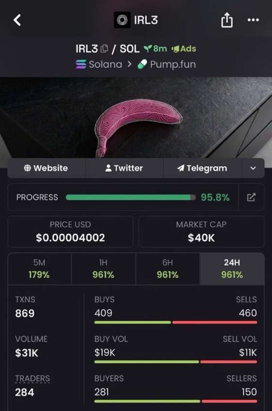 DogeWhaled0ud's tweet photo. 5x from my call $IRL3

5hpck3FaHXqhQnL4RwwdaNQFeBka6CpoVBxT1dWupump

#USA #DonBelle #Solana #memecoin

To Join dm >> https://t.co/qGpEfmx34x https://t.co/PXJEgUOgYP