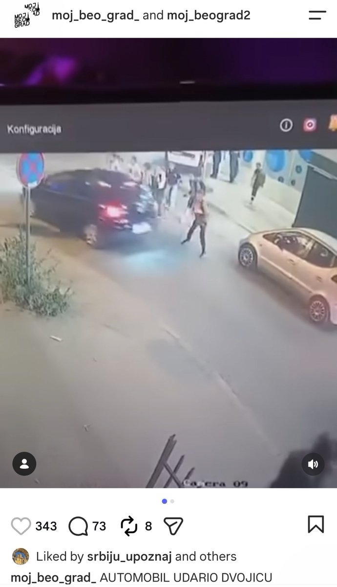 mrnjaudz's tweet photo. Pretiče kolonu u zoni skole na semaforu, prolazi kroz crveno, udara dvoje dece i beži. 
Bićemo država kad se za ovo budu dobijale kazne za dva pokušaja ubistva. https://t.co/oreYMxhgO1