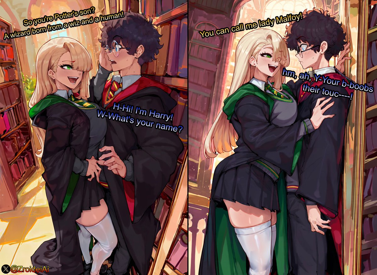 ZroideiAI's tweet photo. Draco Malfoy: So... You're Potter's kid!

How Draco met Harry and what she proceeded to do to him in order to keep him! #DracoMalfoy #HarryPotter https://t.co/o4w6TfFoeJ