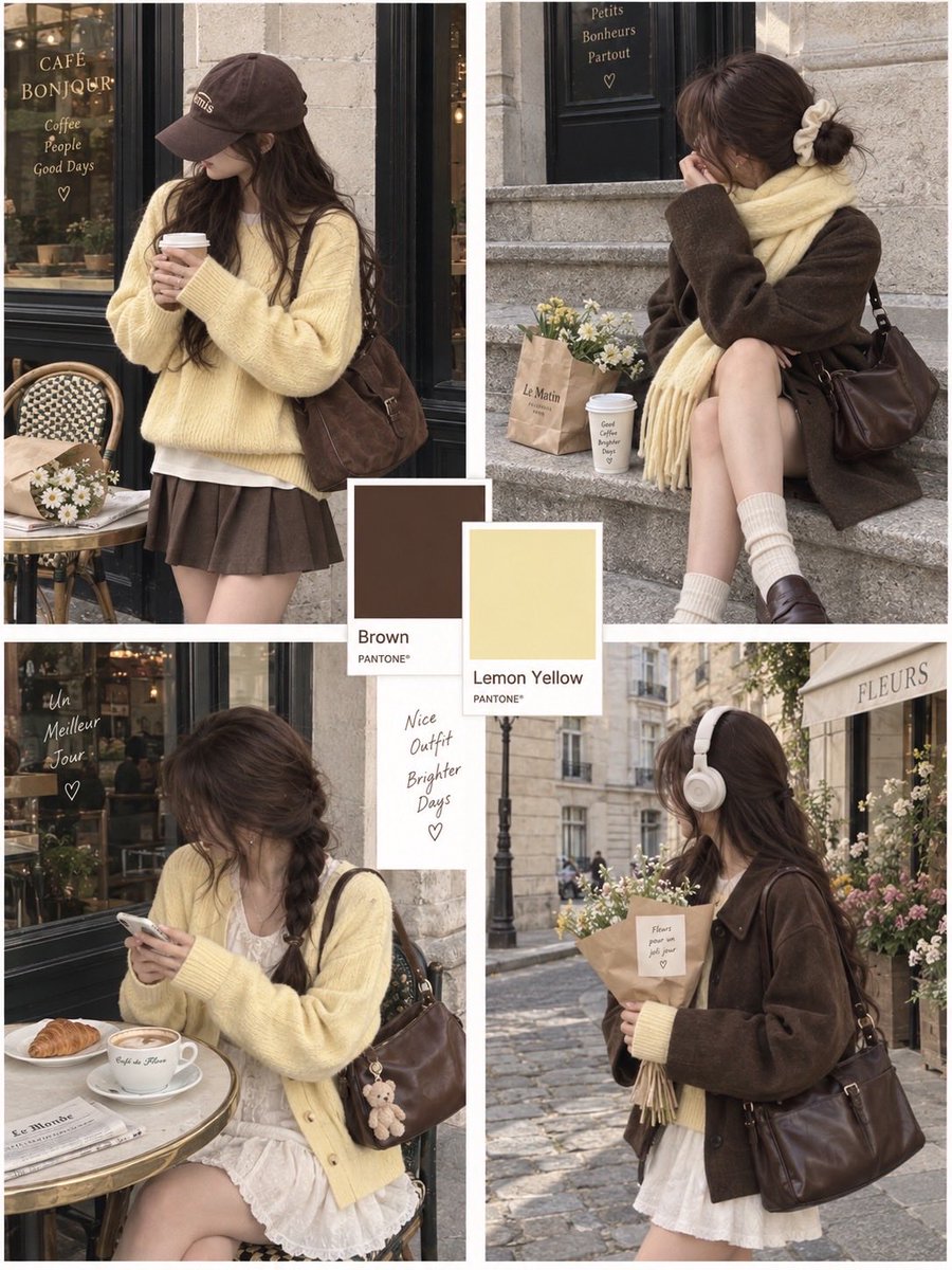 _mi_mi_cos's tweet photo. ブラウン組み合わせは、上級者並みのお洒落さがでる🍂即真似してみて。 https://t.co/Qxz4dWhLv5