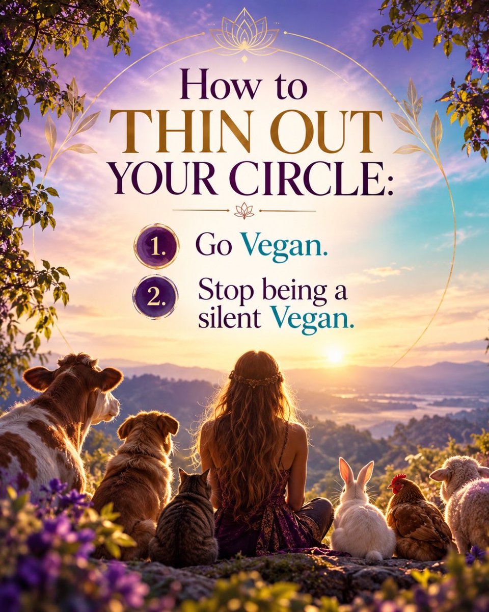 EmbodyMastery's tweet photo. I was a quiet Vegan for 10 years &amp; everyone was ok with that. Some people distanced themselves because apparently it’s hard to cater for a Vegan. This year I’ve felt called to start speaking up around animal exploitation. Apparently now I’m making people feel uncomfortable. 
🧵⬇️ https://t.co/RAeVo2M19h