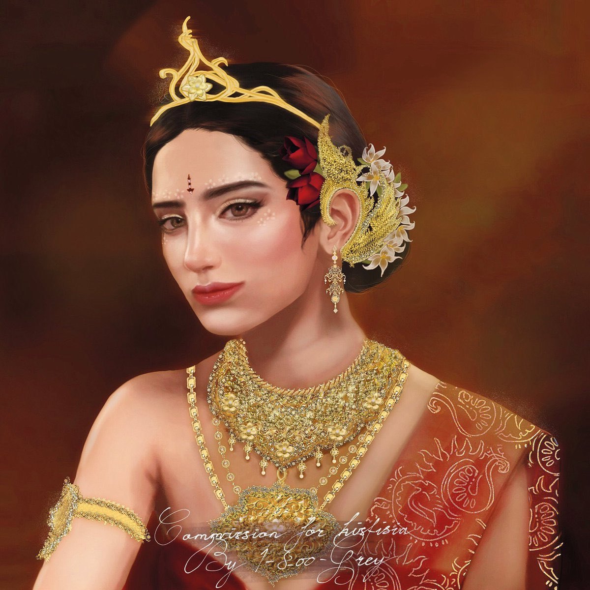 1_800_GREY's tweet photo. Commission done for @/hisfisia
Melukis Sri Sudewi ✨ Terima kasih banyak sudah commis! 🌹 https://t.co/rlOQexkGgg