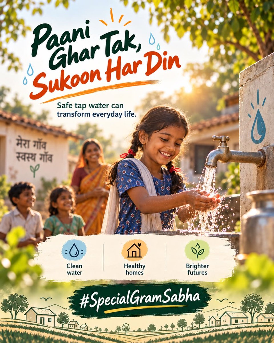 Sadvikach___'s tweet photo. Special Gram Sabhas create a platform where citizens can discuss local needs, review schemes, and contribute ideas for better village development. #SpecialGramSabha https://t.co/CcBh168JAi