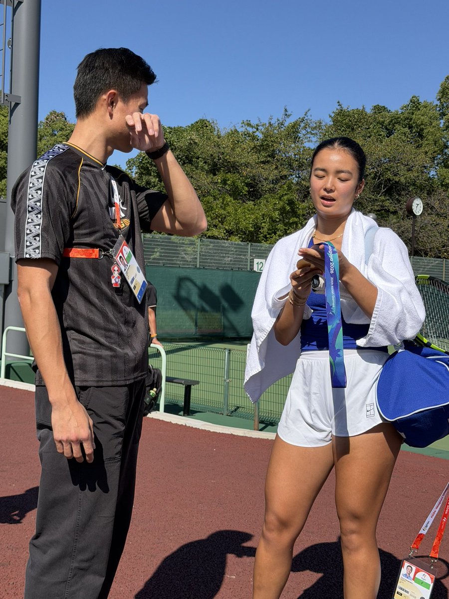 DYANCASTILLEJO's tweet photo. Ej finally meets Alex Eala 
in Nagoya ! https://t.co/HFjTLxk6TZ