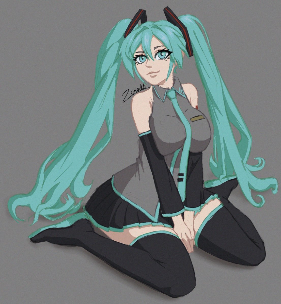 zuralb's tweet photo. #HatsuneMiku #Vocaloid https://t.co/WJqp65oCYM