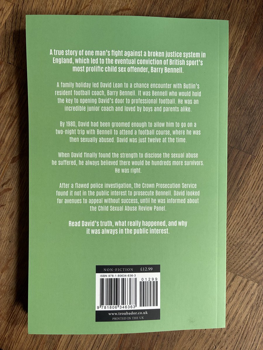DavidLeanLeano's tweet photo. Do you work in safeguarding? With children? In sport ? In the justice system? Do you have children? Do you enjoy a memoir?

A MUST read…..

‘Public Interest’
Because it always was…. https://t.co/NnqCmqwcLu