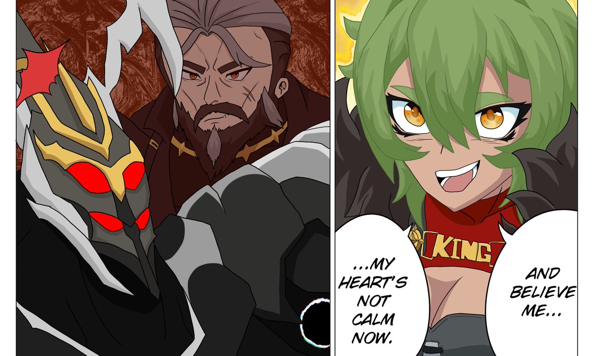 LeoDraws77's tweet photo. The revenant faces his greatest nightmare's successor
#zzzeroㅤ #caesarking https://t.co/j3gQIYelB9
