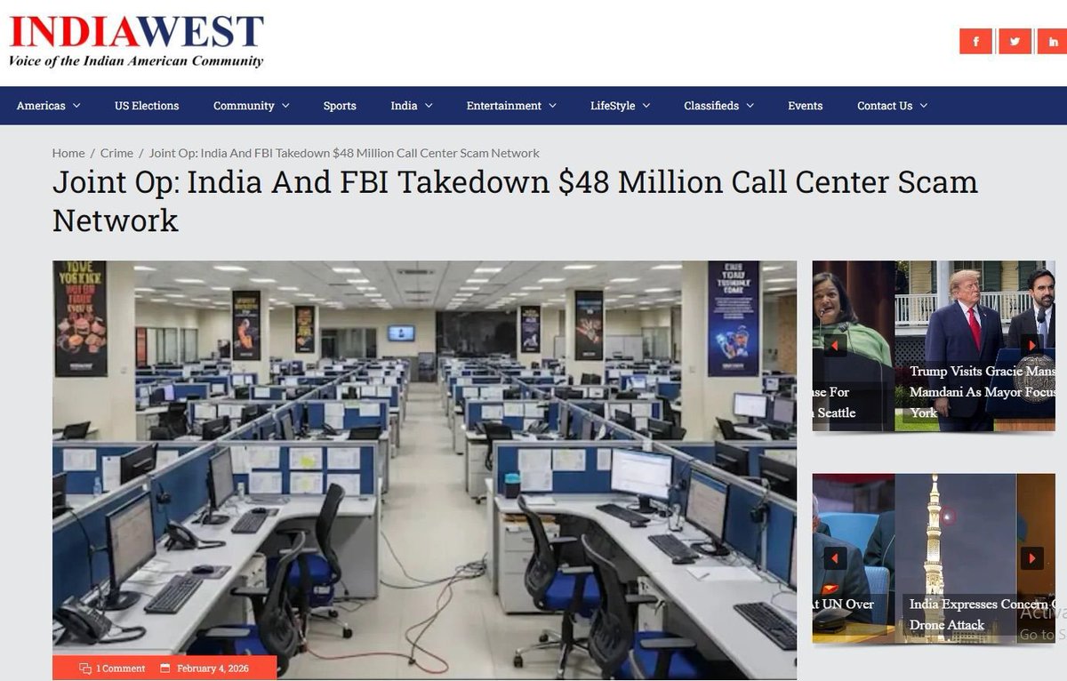 Itswsm105f's tweet photo. The growing coverage from major media outlets highlights a wider issue: cross-border fraud can be difficult to investigate when victims, operators and financial activity are spread across different countries.
🔗 https://t.co/g29zaXq1f4…

#CallCenterScam #CyberCrime #OnlineFraud #ScamAwareness #CyberSecurity