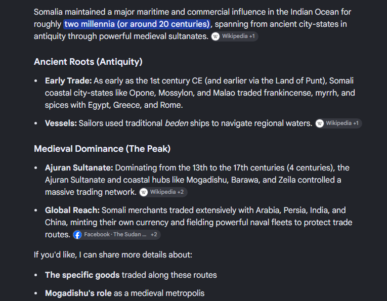 turlycourtesy's tweet photo. @AdamNyc @AlpArslan_9yyx they had major influence in the Indian Ocean for around a millennium through trade and diplomatic relations with Greeks, Romans, and Persians, Qin Dynasty they’re just overlooked especially since Greeks and Romans traded with Somalis while calling much of Europe “barbarian” https://t.co/MWpUoPcqms
