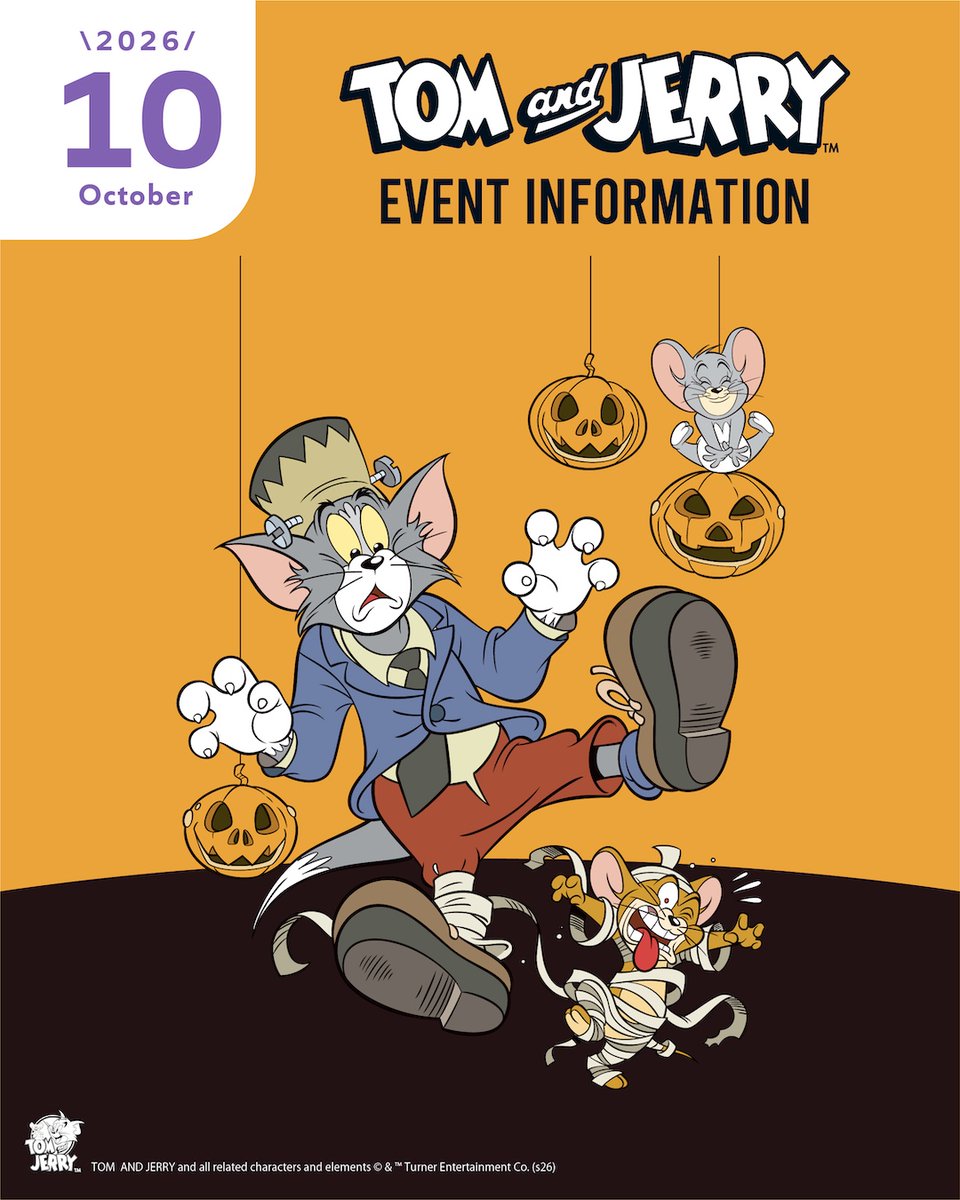 TomAndJerry_JP's tweet photo. #トムとジェリー10月イベント情報 🐱🐭💫

10月はライオンに注目🦁
#トムジェリマーケット オンライン限定のチャームが登場☑
🔗https://t.co/PAMP6o15IG

対象のECサイト限定のキャンペーンや、
ワクワクストリートなど、今月もイベントがたくさん🎃👻

10月も #トムジェリ と一緒に楽しもう💕 https://t.co/cXBvdvKJTi
