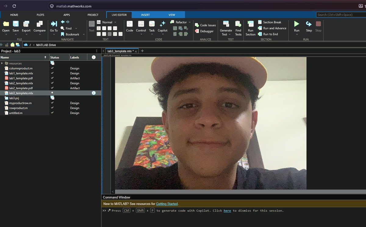 korrina92's tweet photo. Accidentally hit ctrl v in Matlab and started laughing my ass off bro https://t.co/JgVkQODM90