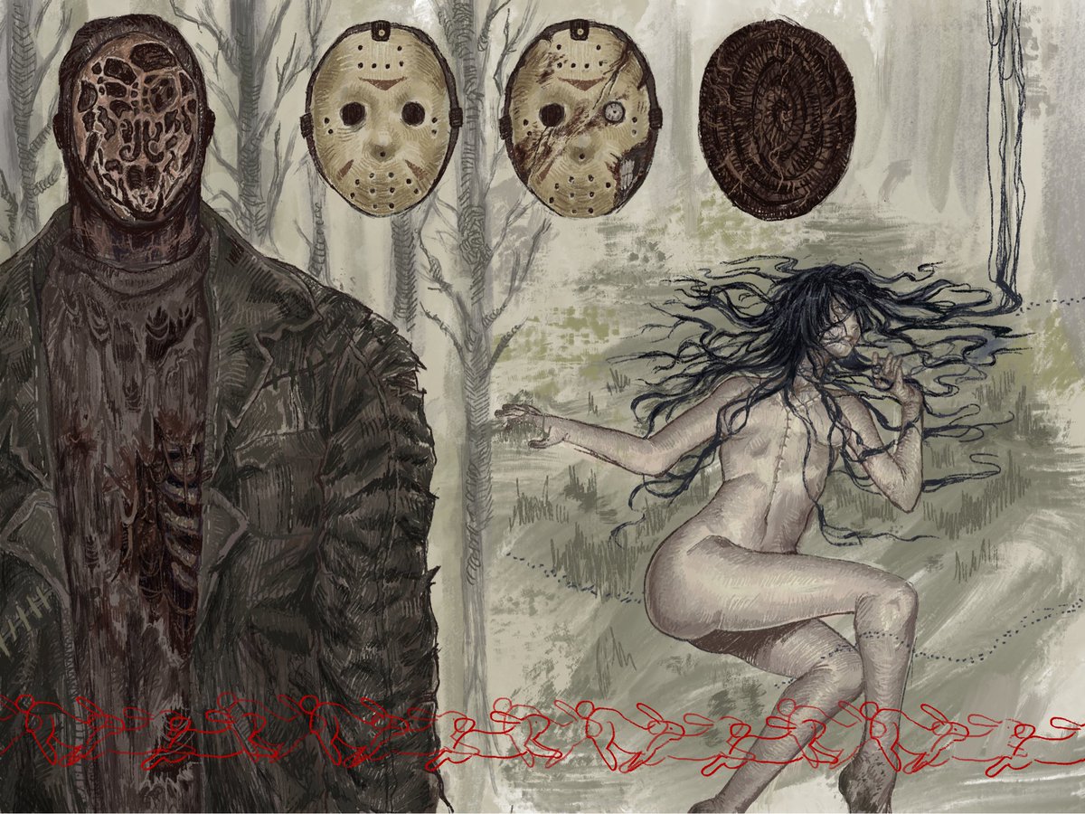 taintedviscera's tweet photo. faceless slasher #jasonvoorhees https://t.co/cMattaHiIk