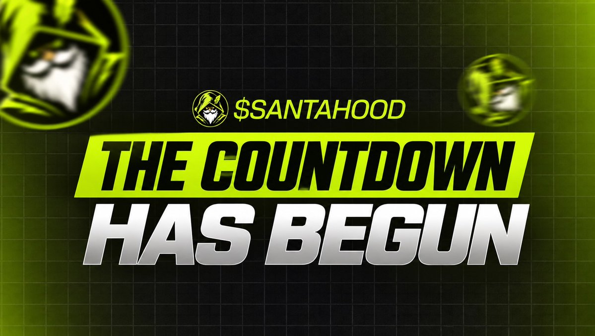 Santahoodcoin's tweet photo. THE COUNTDOWN HAS BEGUN

October is here, and $SANTAHOOD is stepping into its next big phase. 🎅🔥

Marketing is ramping up, Exposure is expanding and our FIRST CEX LISTING is coming. 🚀

We’ve been building since July. Now it’s time to show everyone what we’ve been preparing for.

Get ready, $SANTAHOOD Army. This is just the beginning.