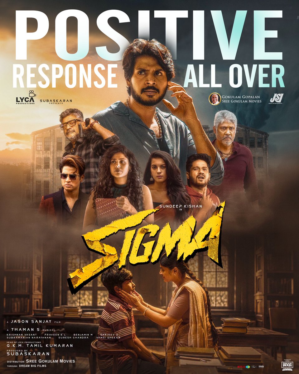 GokulamMovies's tweet photo. Heavy positive reports🔥

#Sigma Now In Cinemas 🔥
Book your tickets now 🎫

@official_jsj @LycaProductions #Subaskaran @gkmtamilkumaran @sundeepkishan @MusicThaman @fariaabdullah2
@GokulamGopalan
#BaijuGopalan #VCPraveen
#Krishnamoorthy
@DreamBig_film_s https://t.co/V0mxgmKTiB
