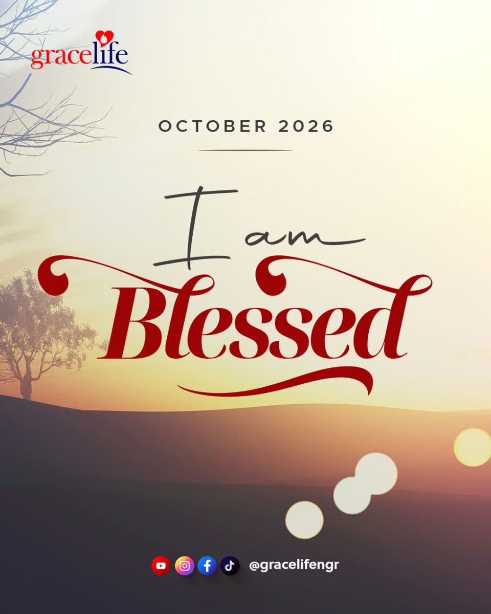 gracelifengr's tweet photo. Our Prophetic Word for October 2026: I AM BLESSED!
Welcome to our month of visible blessing and undeniable grace. What was delayed will be delivered, and what was difficult will become easy. You are blessed, not by chance, but by covenant!
#HappyNewMonth #GraceLife #IAmBlessed https://t.co/rLhP981KwA