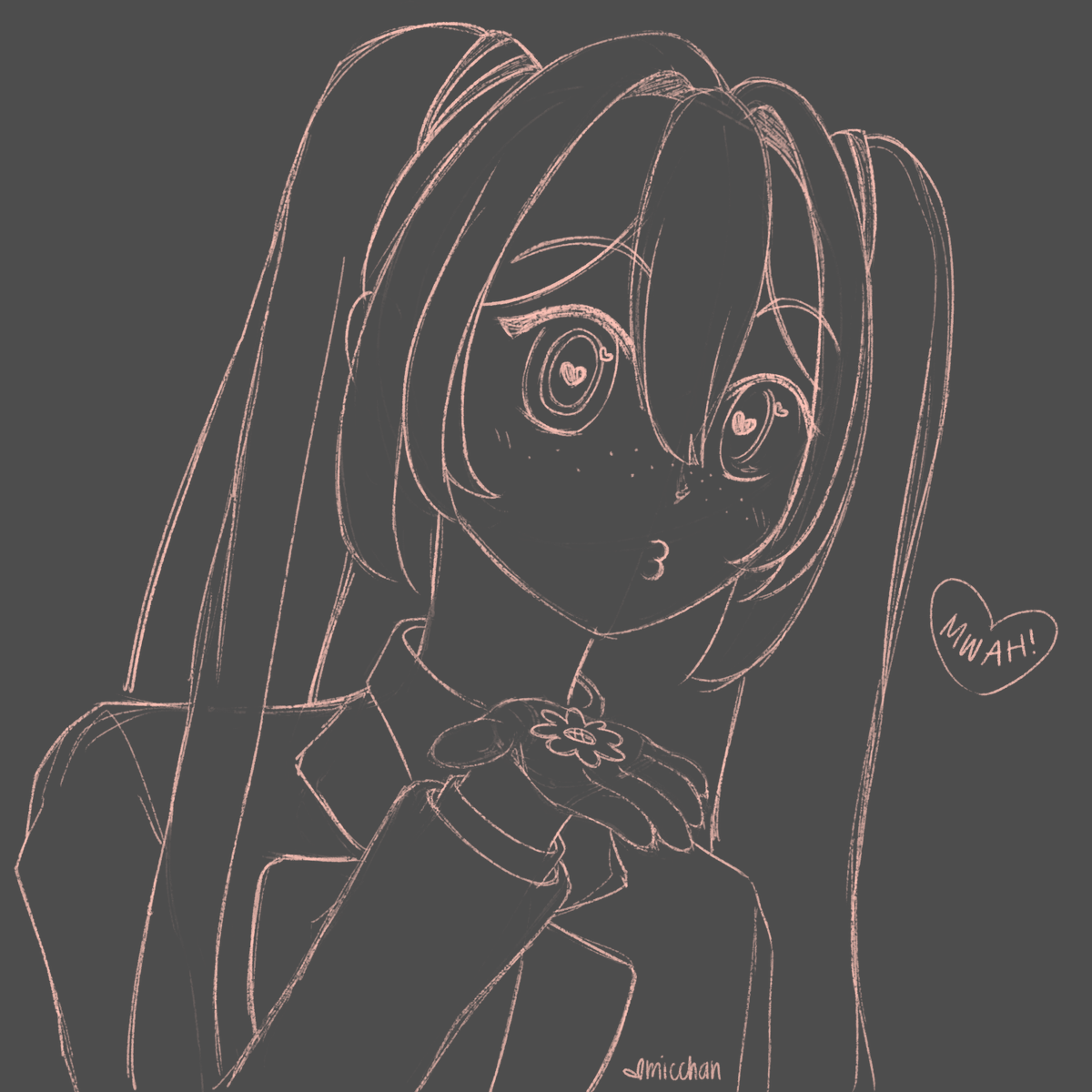xxMicchan's tweet photo. MWAH! got addicted to monitoring

#inktober #inktober2026 #hatsunemiku #初音ミク #deco27 https://t.co/sPnV5855Yr