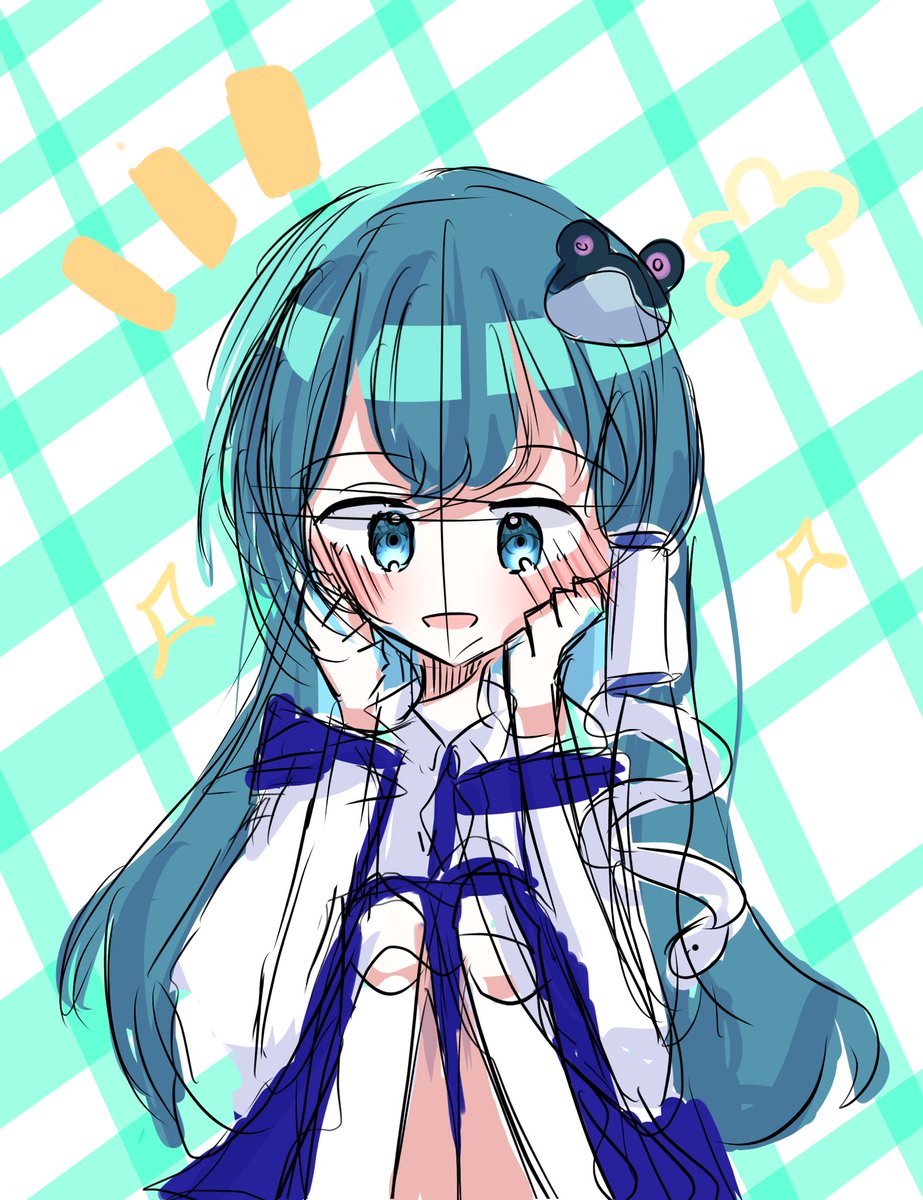 ringo_1478's tweet photo. ラフ東風谷早苗 https://t.co/BigAbv83WC