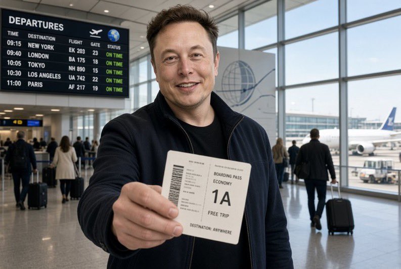 EMvx46's tweet photo. ✈️🌍 ELON MUSK GIVES YOU A FREE TRIP—BUT YOU CAN ONLY TAKE ONE PERSON. 👀

Who are you bringing?

❤️ A — Your partner
👨‍👩‍👧 B — Your family
🤝 C — Your best friend
🧳 D — Travel alone

No changing your answer. Who gets your seat? 👇🔥 https://t.co/MdPZes9WpC