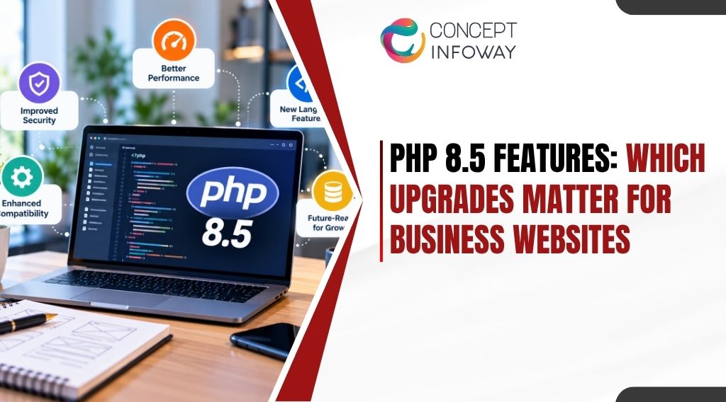 ConceptInfoway's tweet photo. A PHP upgrade matters most when the improvements translate into business value.

See the complete breakdown of PHP 8.5 features and what to consider before upgrading.
https://t.co/NL5Tg67nLo

#PHP85 #PHPDevelopment #WebDevelopment #WebsitePerformance #ConceptInfoway https://t.co/uCCq5Xi1GB