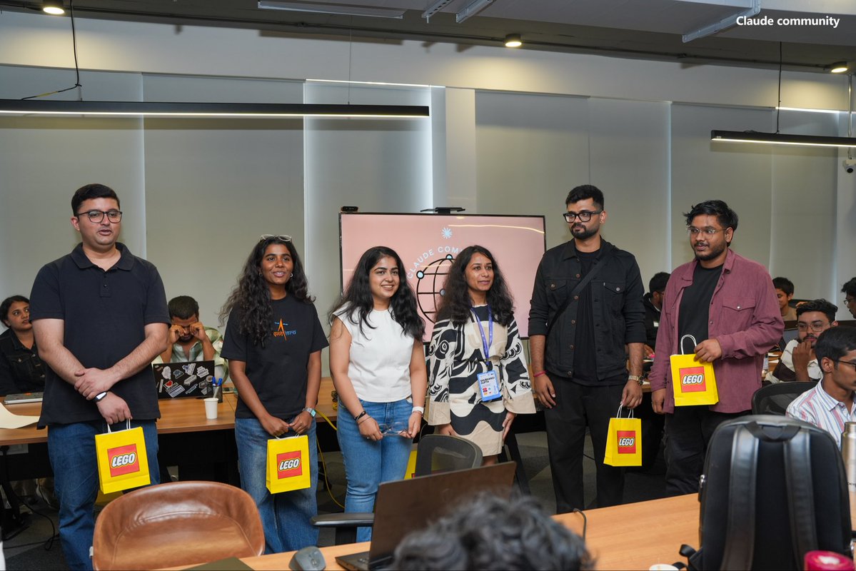 NimishaChanda's tweet photo. last saturday, we at @residencyBLR supported the Claude Opus Build Day with @knowShubhangi and @anakinHQ 

the room was over capacity. we had close to 2000 people sign up for the event. 

83 projects had come in on day 1, across three tracks - delight, breakthrough and everyday.
and for the first time, i saw a pet hackathon happening.

what people built in a single day was far ahead of anything i saw at hackathons until last year.

> someone turned one photo of a pet into a 3D cartoon and eventually a game.
> someone made research papers into interactive diagrams.
> a team built a tool that designs an entire data centre in your browser. overload a rack, and you can watch the cooling reroute live.
> there was a medicinal chemistry copilot that suggests new molecule edits, and even a tool that reads all your open tabs and tells you which ones to close.

the best builds were niche problems solved by people actually facing them. gotta do more of these for the builders cohort @residencyBLR 

thanks to everyone who joined in and built with us, had a really good time.