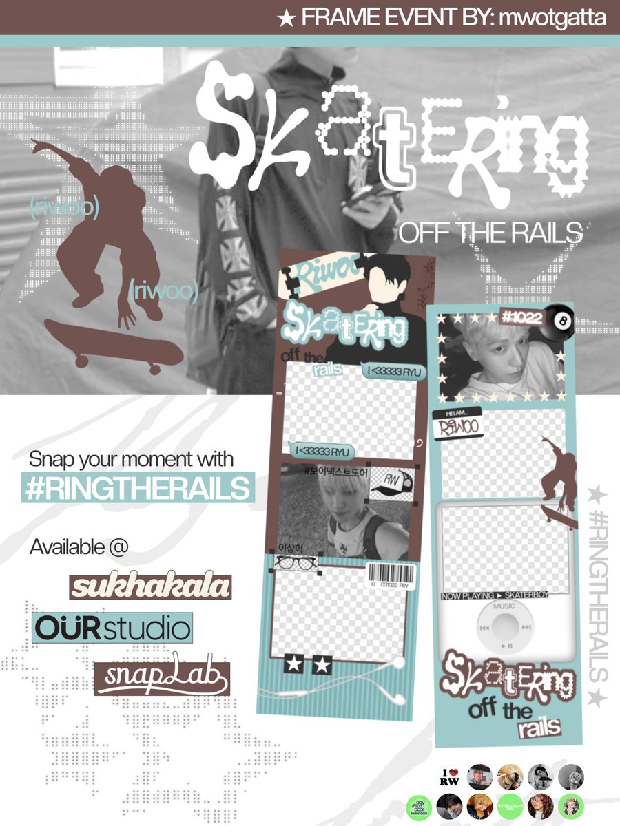 boynextdoorina's tweet photo. [MEDPAR]

SKATERING: Off The Rails 🛹

BOYNEXTDOOR RIWOO's BIRTHDAY PHOTOFRAME EVENT
by @mwotgatta [on x]

🗓 2 oct - 8 nov 2026 (details on poster)
🚏 snaplab, ourstudio, sukhakala

Snap your moment with #RINGTHERAILS 🛹 https://t.co/64gsCuElcC