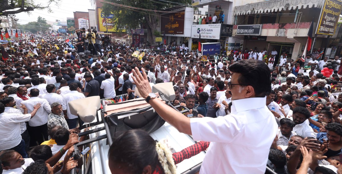 mkstalin's tweet photo. தாராபுரத்தின் தன்மானம் காக்க சகோதரி வழக்கறிஞர் சுகன்யா அவர்களுக்கு உதயசூரியன் சின்னத்தில் வாக்களியுங்கள்!

#VoteForDMK #Dharapuram https://t.co/KkWQUYXirD