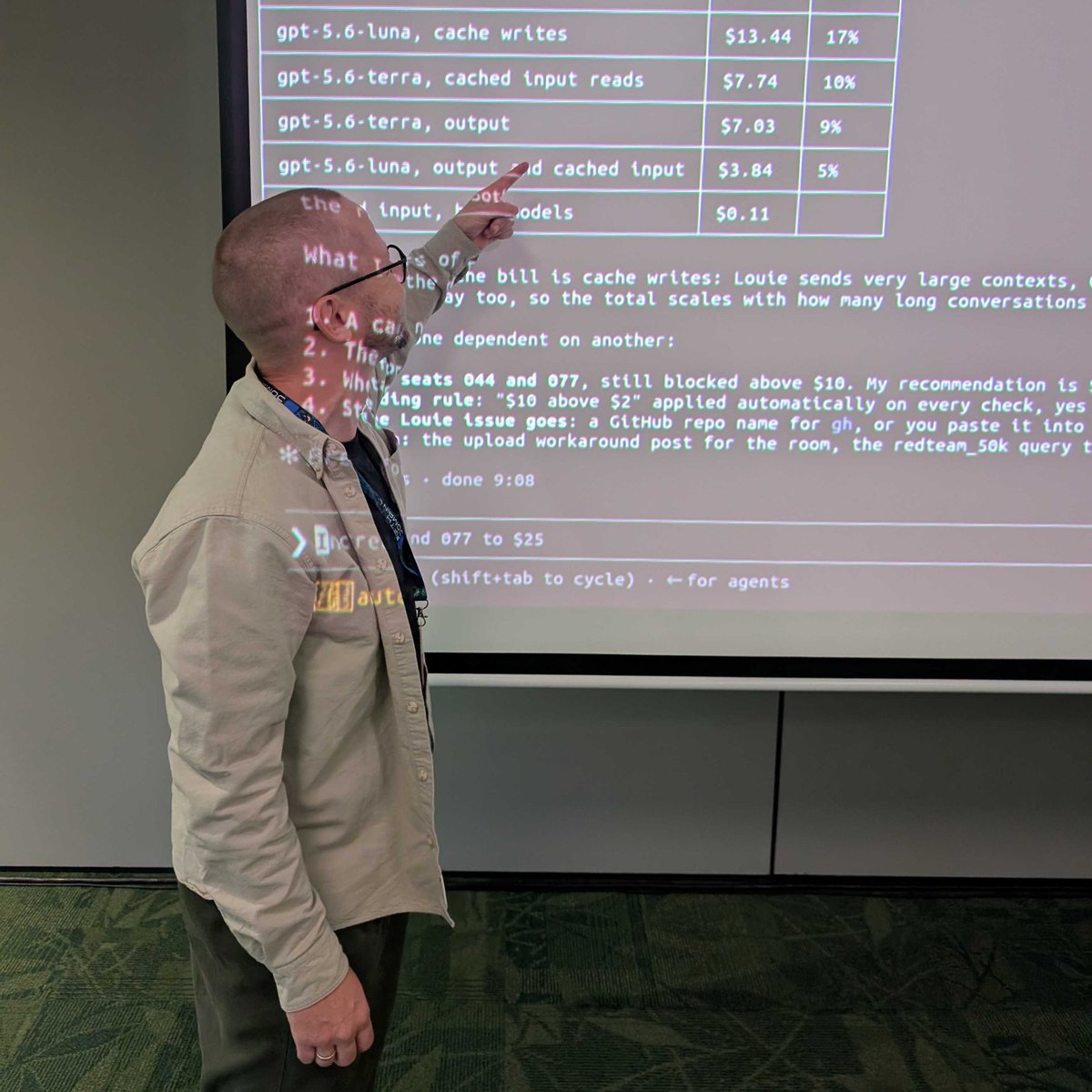 lmeyerov's tweet photo. I've given my share of AI talks where the frontier labs had already paralyzed many people with fear. The machines are taking our jobs, they will kill everyone, etc. Our standing-room-only event at @BSidesCbr was a vibes shift, and I'm guessing others are feeling it too:

120 folks ranging from security program leaders to curious engineers to working analysts went hands-on. By the end, they were kicking off agentic investigations that automatically and reliably timelined incidents in minutes that used to take senior folks hours. Goodbye FUD, and hello awareness, curiosity, determination, and a lot of smiling.

That was also a surprise scale test for us. We were standing room only with double the participants of our popular Black Hat training with @Cyb3rWard0g  last year. Thankfully, Sindre and the @louie_ai investigation harness took it in stride: the only real issue was event space wifi.

Even when people get past the fear, this stuff is hard. We started our agentic investigation training because hundreds of thousands of analysts need to learn it, and our experience onboarding users to agentic coding is that it takes weeks and months rather than hours and days. I do claim a little credit for our team here: the training keeps getting smoother, and the harness keeps getting better at making agentic investigations easier, more transparent, more automated, and more accessible.

Onboarding hundreds of thousands of analysts into agentic investigation best practices used to feel intimidating. That is a lot of people, and with the frontier labs marketing FUD, it meant reaching not just their minds but spirits. It feels very doable now!

Next up:
- trainings at @BSidesAugusta  + online
- lessons learned on AI-powered investigations at @unpromptedconf (#sf) , @BSidesNYC , @LASCONATX  (#austin)

Links below + DM me to meet while we're in town!