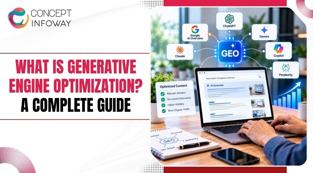 ConceptInfoway's tweet photo. Search visibility is changing as AI becomes part of the discovery journey.

Discover how generative engine optimization works and what your business should prioritize.
https://t.co/3M6kxQAVqU

#GenerativeEngineOptimization #AISEO #DigitalMarketing #ConceptInfoway https://t.co/2OBM5jxU5M
