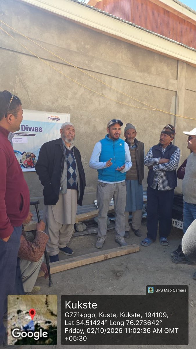 jjmkargil's tweet photo. Today, #JalArpanDiwas was observed at Village Kukstay, Kargil under JJM. An MoU was signed between PHED and VWSC members, reaffirming community ownership, responsibility and sustainable management of the water supply system. #JJMReformUtsav 
@jaljeevan_ @kksoan @ashokkmeena https://t.co/2pMHqqRBkq