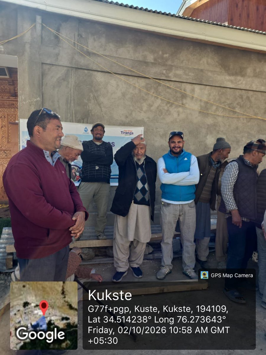 jjmkargil's tweet photo. Today, #JalArpanDiwas was observed at Village Kukstay, Kargil under JJM. An MoU was signed between PHED and VWSC members, reaffirming community ownership, responsibility and sustainable management of the water supply system. #JJMReformUtsav 
@jaljeevan_ @kksoan @ashokkmeena https://t.co/2pMHqqRBkq